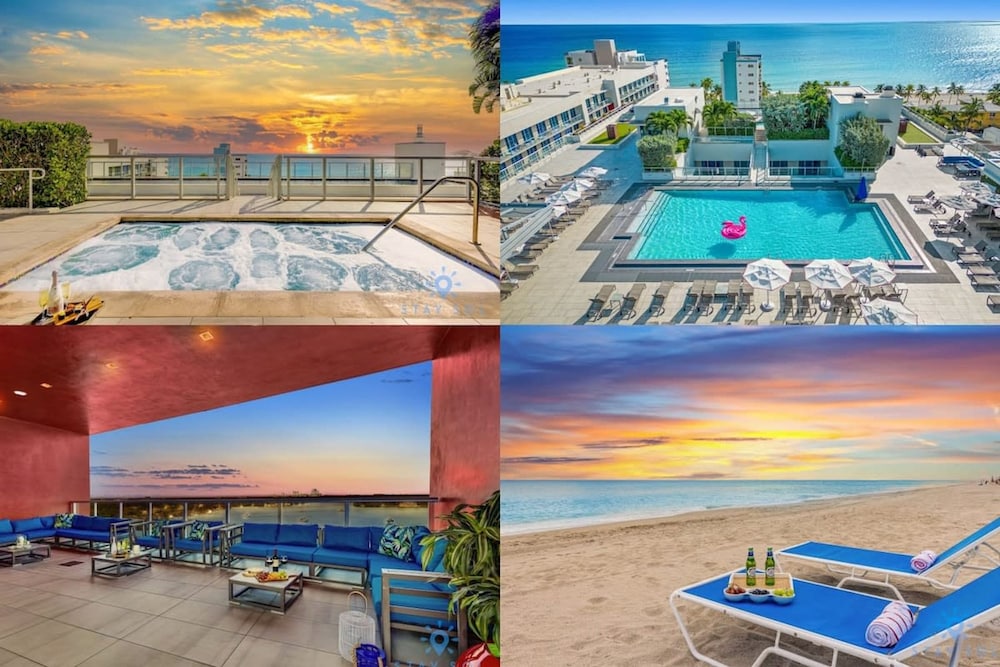 Hot tub Rooftop Pool Near Beach